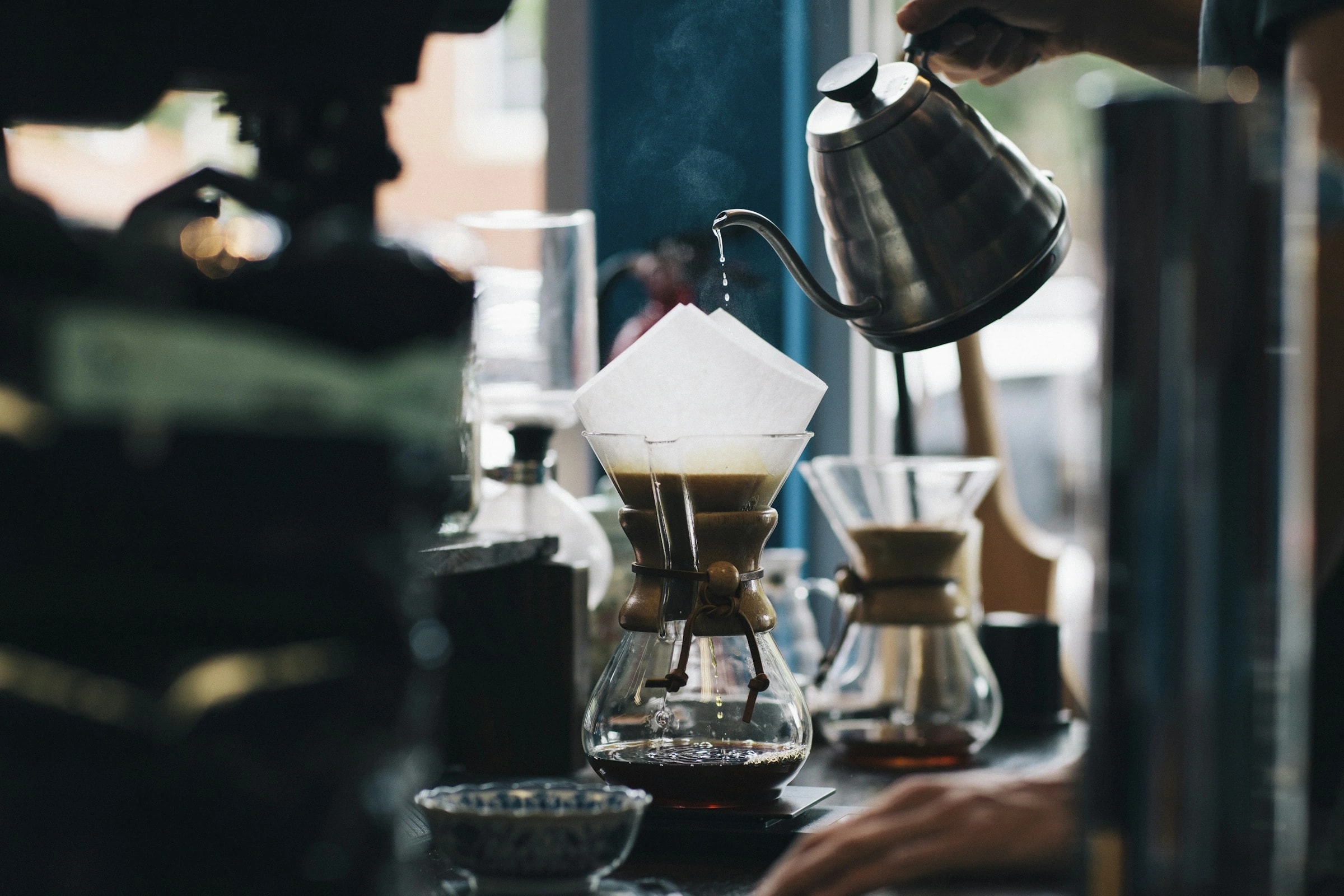FUBE kavurmahanesi — Chemex ile filtre kahve demlemesi